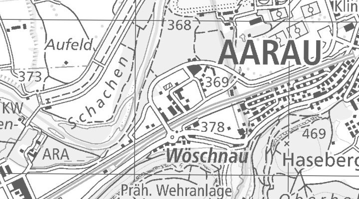Kartenausschnitt: Industriestrasse 132, 5012 Wöschnau