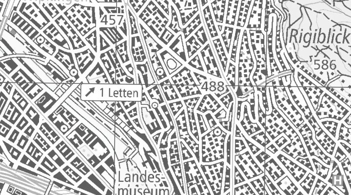 Kartenausschnitt: 8006 Zürich City