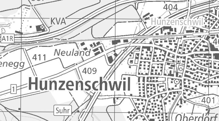 Kartenausschnitt: Märkiweg 1, 5502 Hunzenschwil