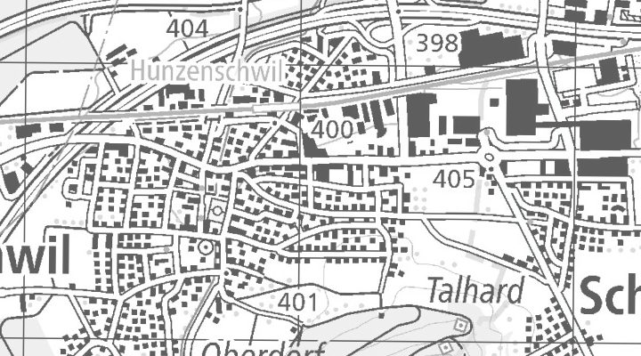 Kartenausschnitt: Korbackerweg 7, 5502 Hunzenschwil