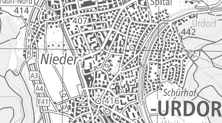 Kartenausschnitt: Grubenstrasse 4, 8902 Urdorf