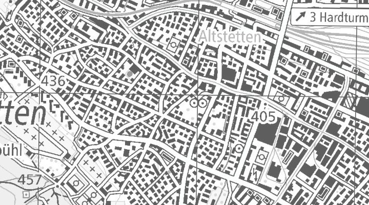 Kartenausschnitt: 8048 Altstetten