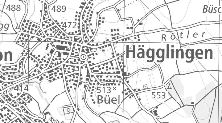 Kartenausschnitt: Geissmann-Ackermannstrasse 12, 5607 AG Hägglingen