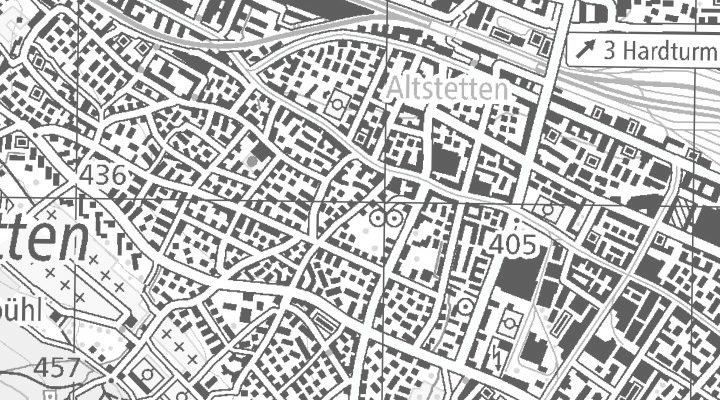 Kartenausschnitt: 8048 Zürich