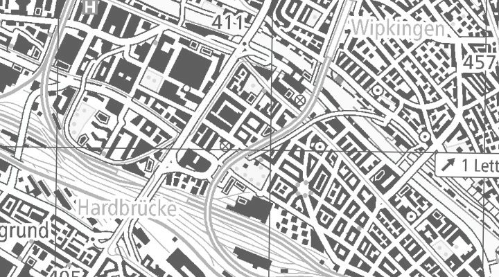 Kartenausschnitt: Josefstrasse 214, 8005 Zürich