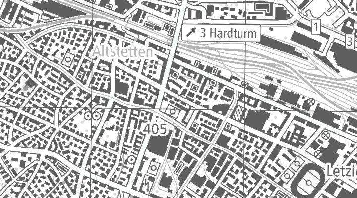 Kartenausschnitt: Baslerstrasse 107, 8048 Zürich