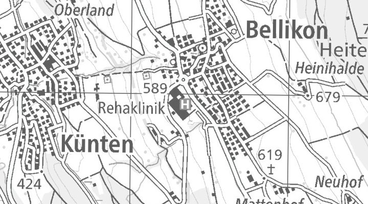 Kartenausschnitt: Mutschellenstrasse 2, 5454 Bellikon
