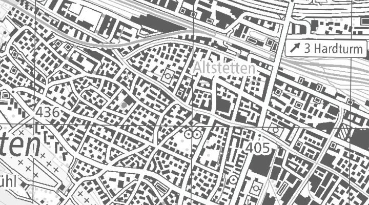 Kartenausschnitt: Badenerstrasse 694, 8048 Zürich