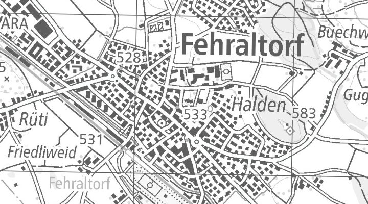 Kartenausschnitt: Fehraltorf