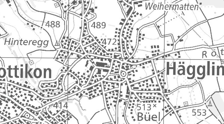 Kartenausschnitt: 5607 Aargau