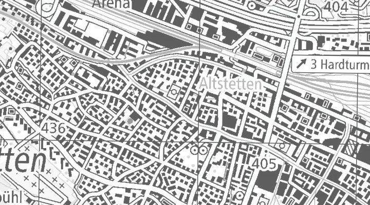 Kartenausschnitt: Bachmattstrasse 53, 8048 Zürich