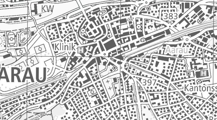 Kartenausschnitt: 5000 Aargau