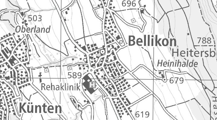 Kartenausschnitt: Mutschellenstrasse 2, 5454 Bellikon