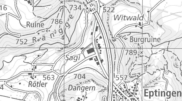 Kartenausschnitt: Hauptstrasse 4, 4458 Eptingen