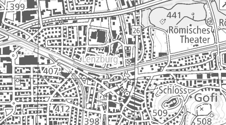 Kartenausschnitt: Werkhofstrasse 10, 5600 Lenzburg