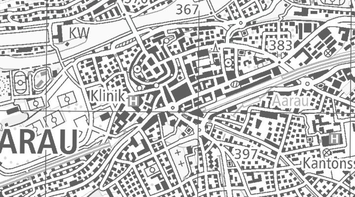 Kartenausschnitt: Bahnhofplatz 3C, 5001 Bahnhof Aarau