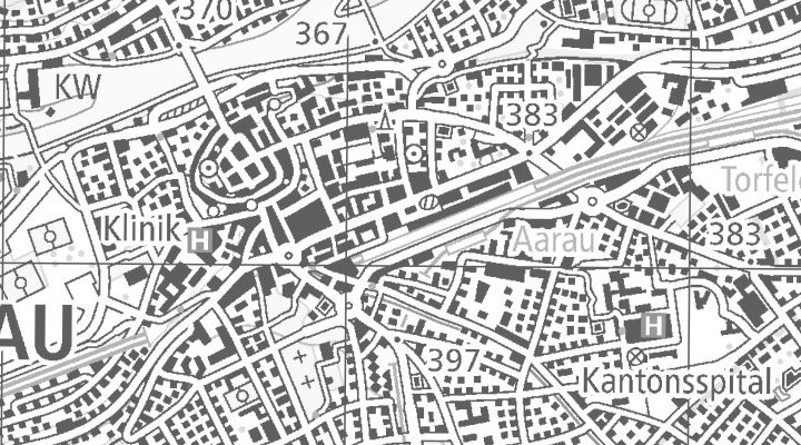 Kartenausschnitt: Tellstrasse 25, 5001 Aarau