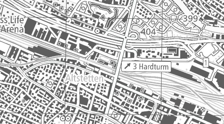 Kartenausschnitt: Vulkanplatz 3, 8048 Zürich Altstetten