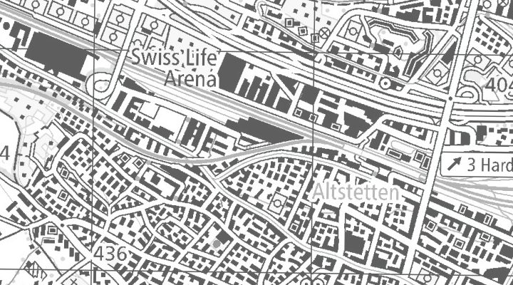 Kartenausschnitt: Hermetschloostrasse 12, 8048 Zürich-Altstetten