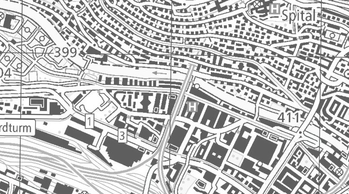 Kartenausschnitt: Hardturmstrasse 161, 8005 Zürich