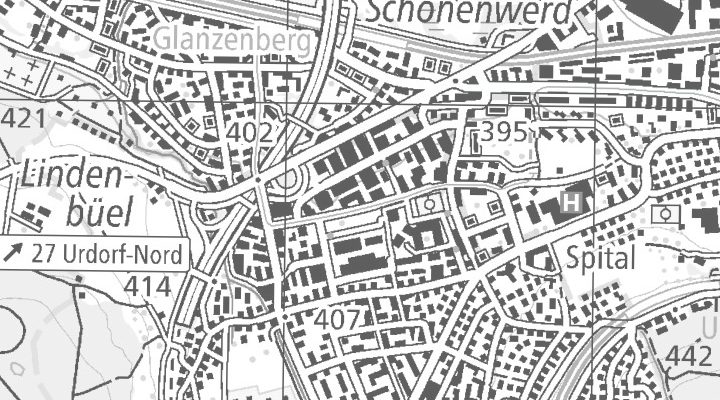 Kartenausschnitt: In der Luberzen 19, 8902 Urdorf