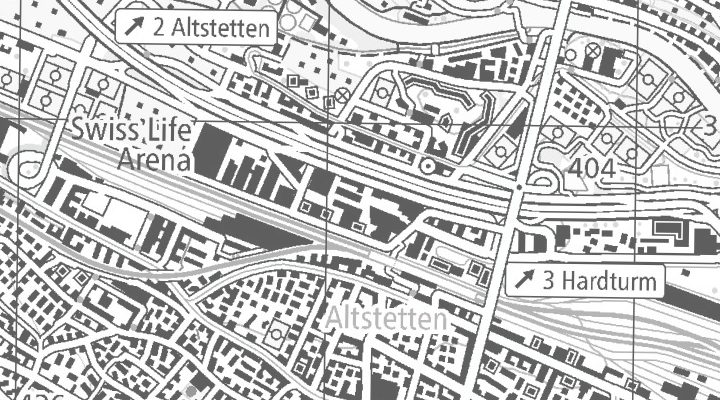 Kartenausschnitt: Herostrasse 12, 8048 Zürich