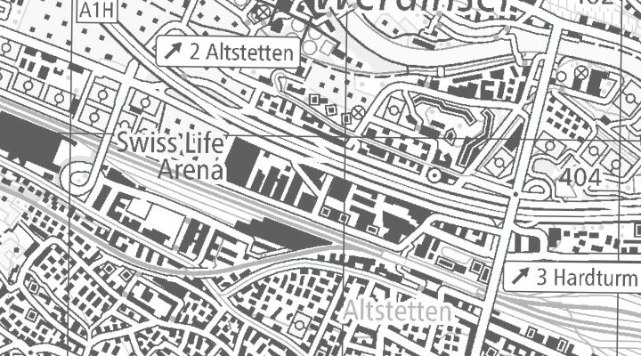Kartenausschnitt: Bändliweg 20, 8048 Zürich