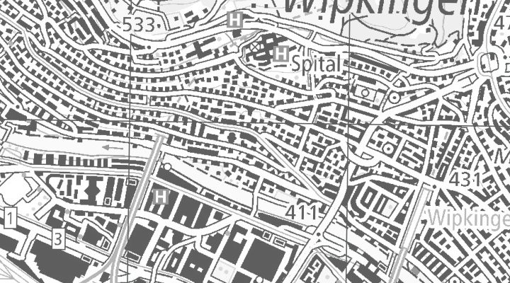 Kartenausschnitt: Hönggerstrasse 115, 8037 Zürich