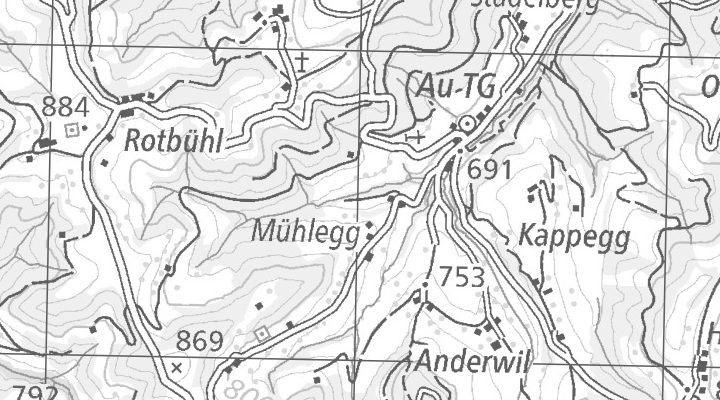 Kartenausschnitt: Kurhausstrasse 34, 8376 Dussnang