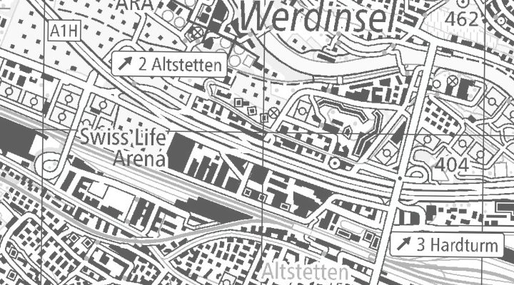 Kartenausschnitt: Bernerstrasse Nord 202, 8064 Zürich