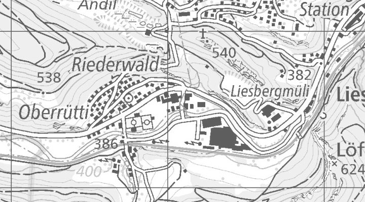Kartenausschnitt: Industriestrasse 5, 4253 Liesberg