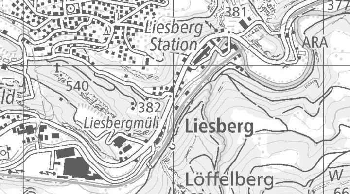 Kartenausschnitt: Baselstrasse 2, 4253 Liesberg