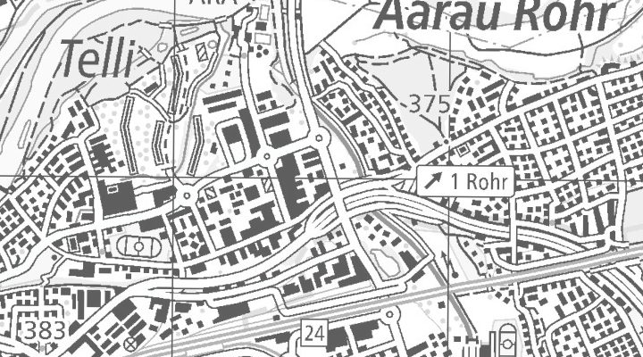 Kartenausschnitt: Wässermattstrasse 8, 5000 Aarau
