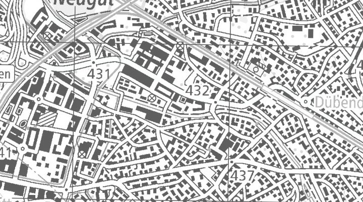 Kartenausschnitt: Giessenpl. 1, 8600 Dübendorf