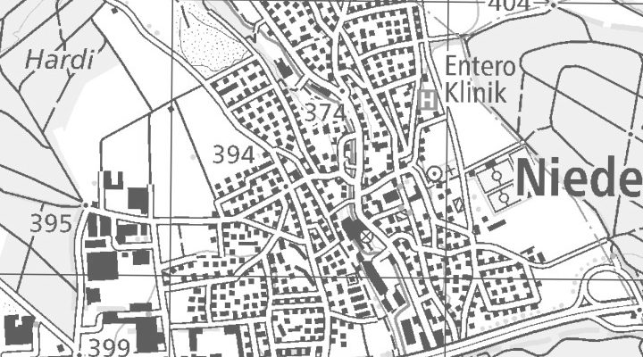 Kartenausschnitt: Industriestrasse 1, 5702 Niederlenz