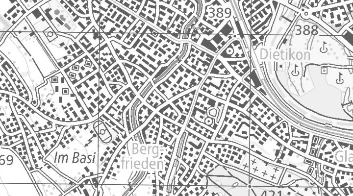 Kartenausschnitt: 8953 Zürich