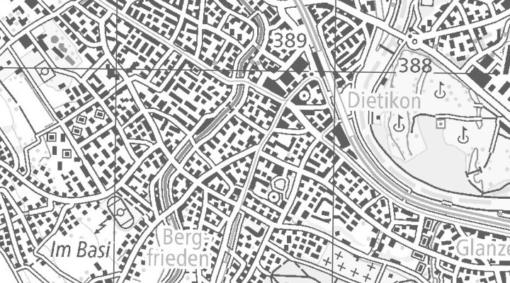 Kartenausschnitt: Bremgartnerstrasse 22, 8953 Dietikon