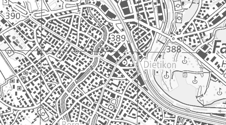 Kartenausschnitt: Zentralstrasse 19, 8953 Dietikon