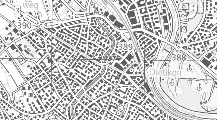 Kartenausschnitt: Kronenplatz 1, 8953 Dietikon