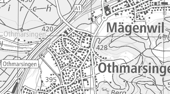 Kartenausschnitt: Ahornweg, 5504 Othmarsingen