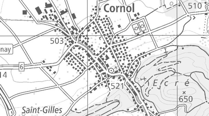 Kartenausschnitt: ZA du Pécal 10, 2952 Cornol