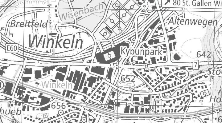 Kartenausschnitt: Zürcherstrasse 462, 9015 St. Gallen