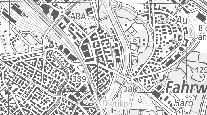 Kartenausschnitt: Limmatfeld-Strasse 5, 8953 ZH Dietikon