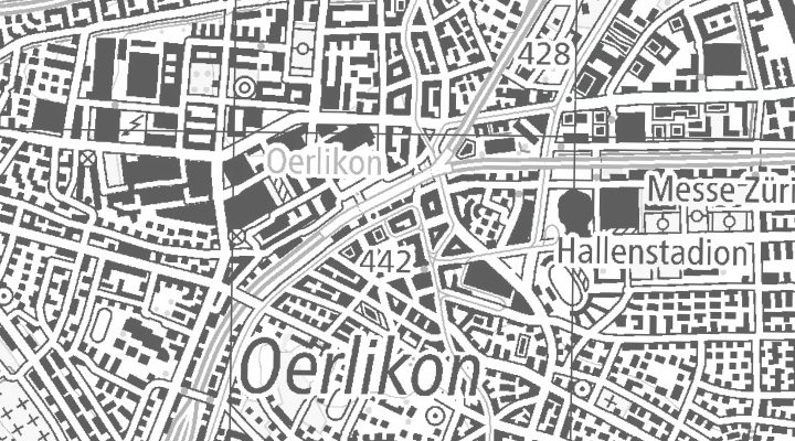 Kartenausschnitt: Hofwiesenstrasse 370, 8050 Zürich-Oerlikon