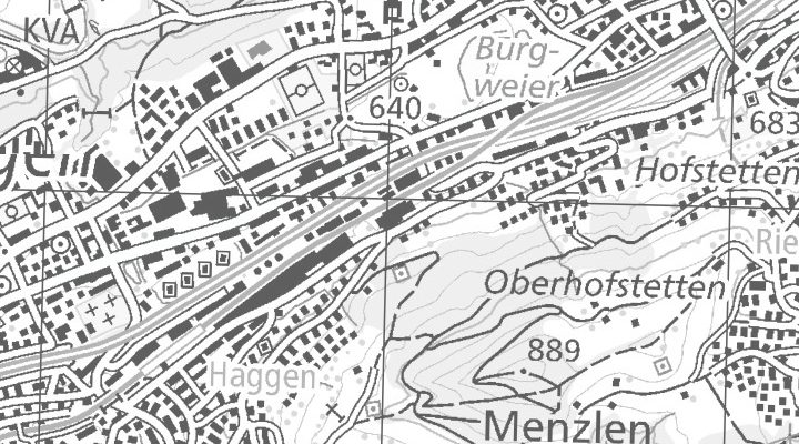 Kartenausschnitt: Oberstrasse 222, 9014 St. Gallen