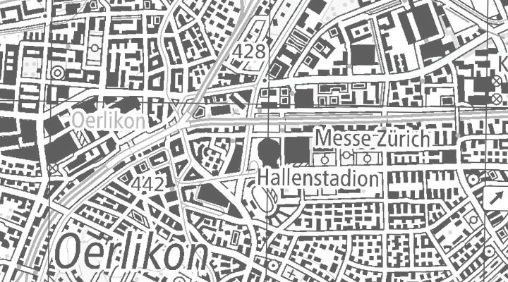 Kartenausschnitt: 8050 CH - Zürich