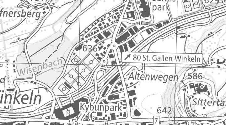 Kartenausschnitt: Bildstrasse 5, 9015 St. Gallen