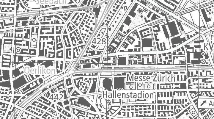 Kartenausschnitt: Thurgauerstrasse 36, 8050 Zürich