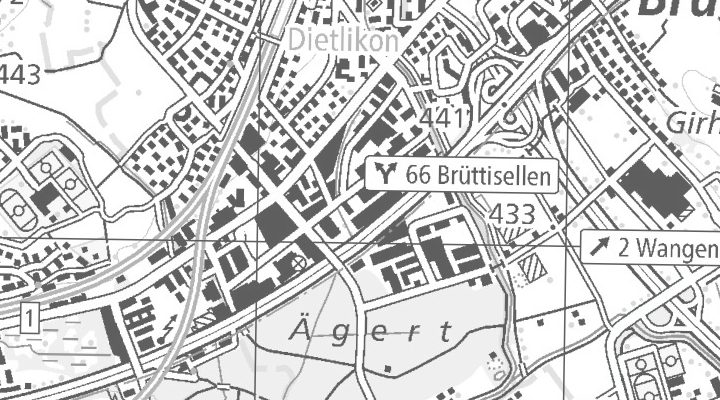 Kartenausschnitt: Moorstrasse 2, 8305 Dietlikon