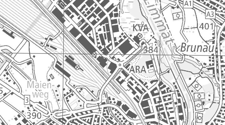Kartenausschnitt: Silbernstrasse 1, 8953 Dietikon